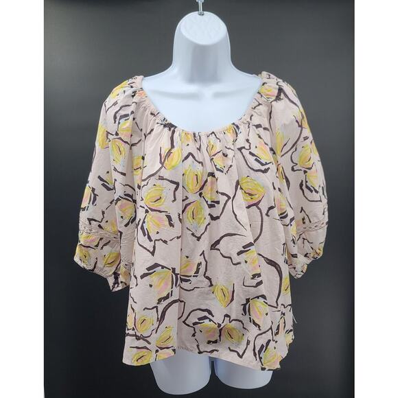 Velvet by Graham & Spencer Zoey in Lilypad print lace NWT Size Large Boho Garden - Picture 2 of 9